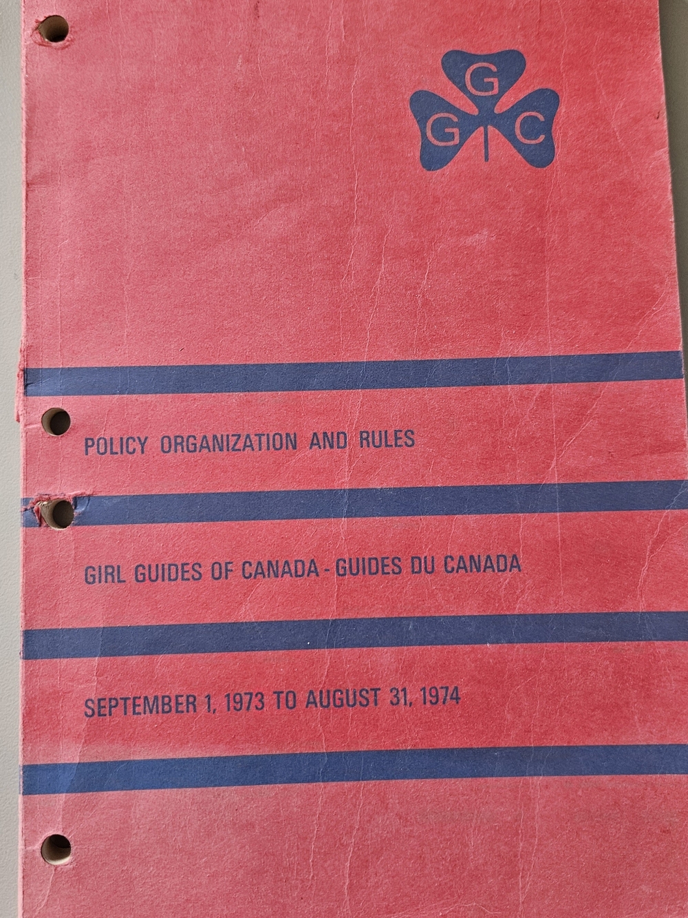 Vintage 1973 Girl Guides Of Canada Policy Organization And Rules Book